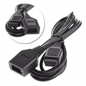 20 PCS 9 Pin 1.8M/6FT Extension Cable Cord For Sega Genesis 2 Controllers Handle Grip gamepad cable Extension